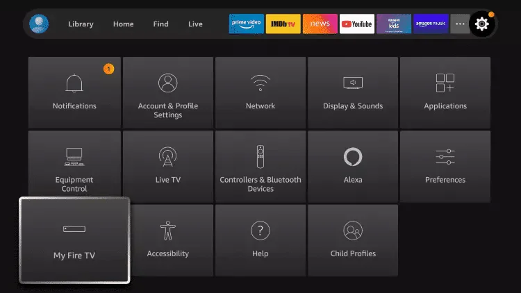 ig iptv Fire TV Stick passo 8 – Scegli Il mio Fire TV